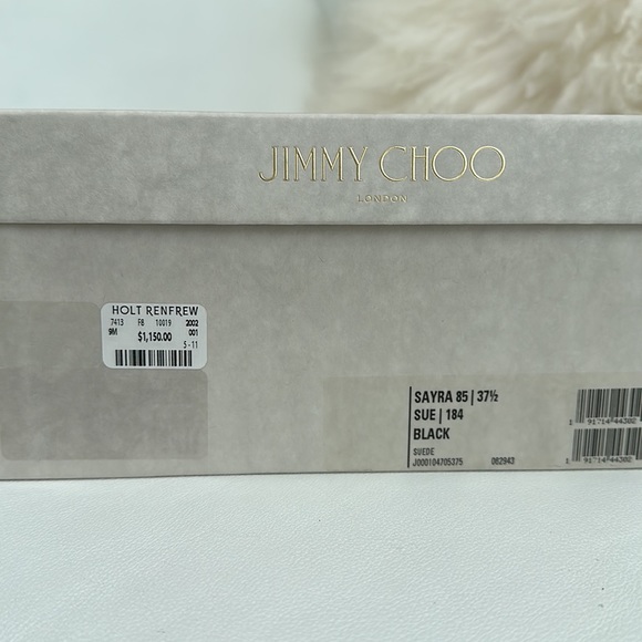 Jimmy Choo "Sayra" black suede heels - Picture 8 of 8